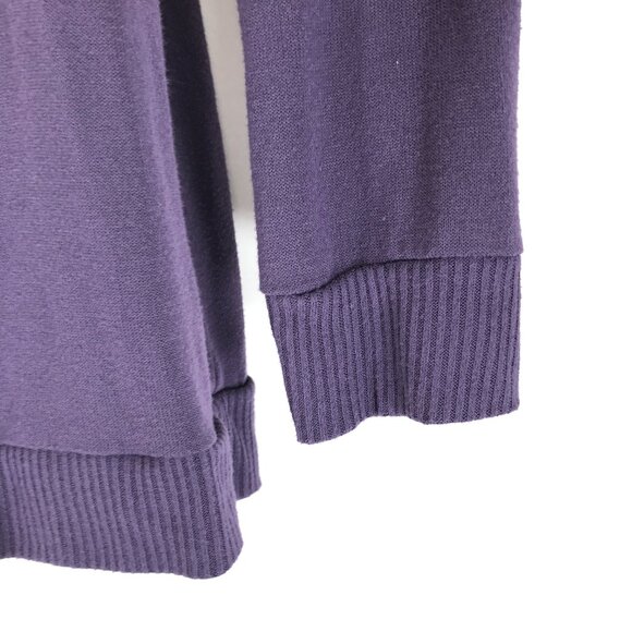 Lane Bryant Cold Shoulder Twofer Sweater Women's Plus Size 14/16 Purple Layered - Picture 3 of 10